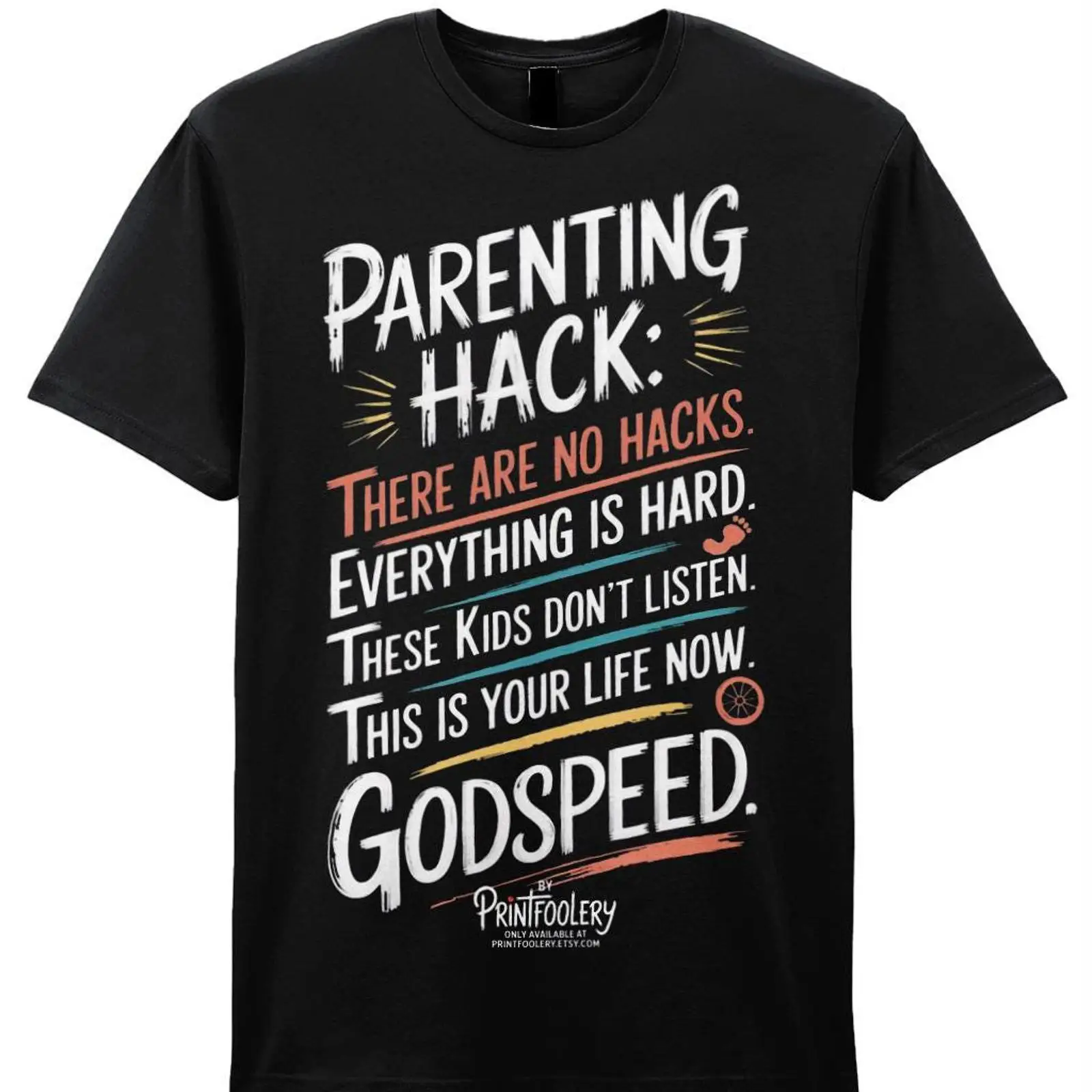 Mens Fashion Hacks - Camiseta engraçada para pais, humor relativo