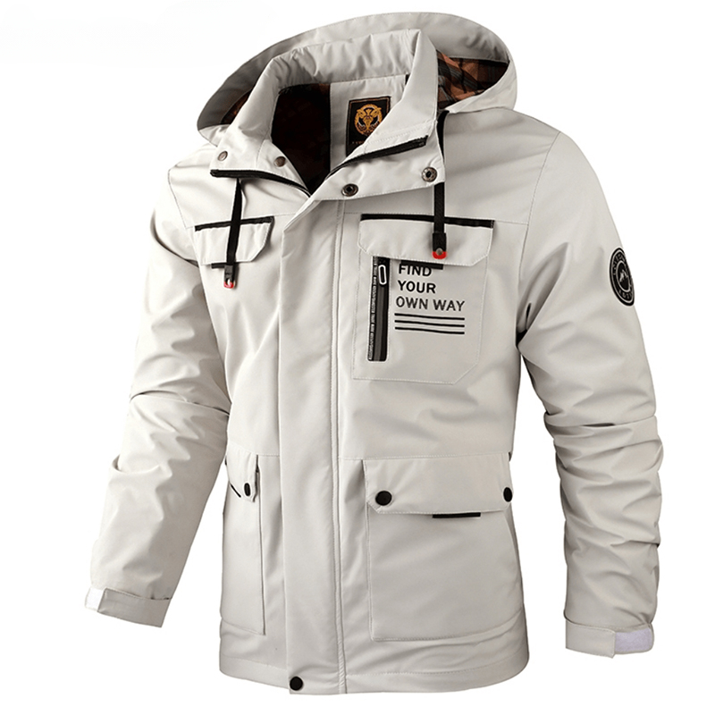 Men'S Fashion Light Jacket - Moda masculina casual blusão com capuz