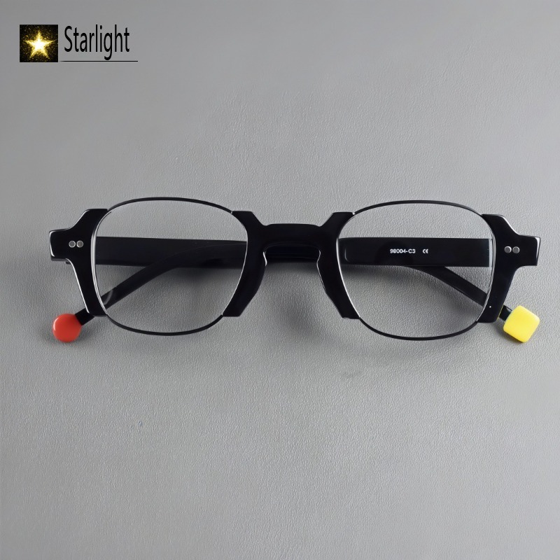 Men'S Fashion Glasses 2026 - Armação de Óculos Retrô de Acetato