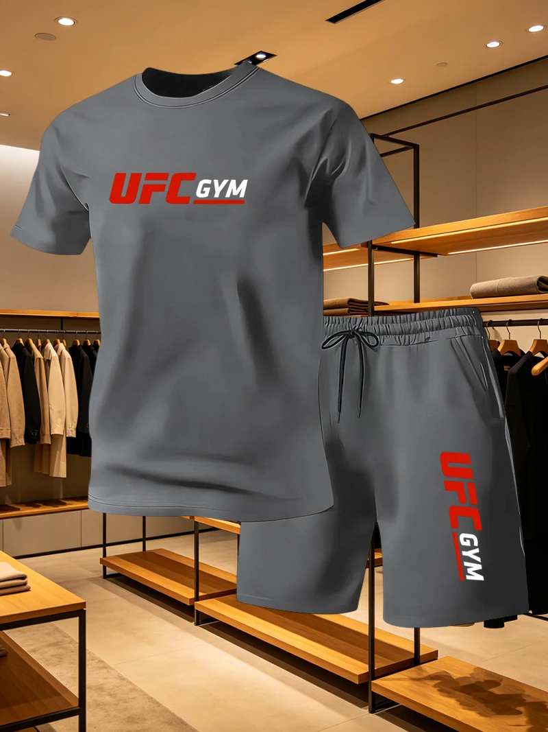 Queer Men'S Fashion - Conjunto Casual de Camiseta e Shorts
