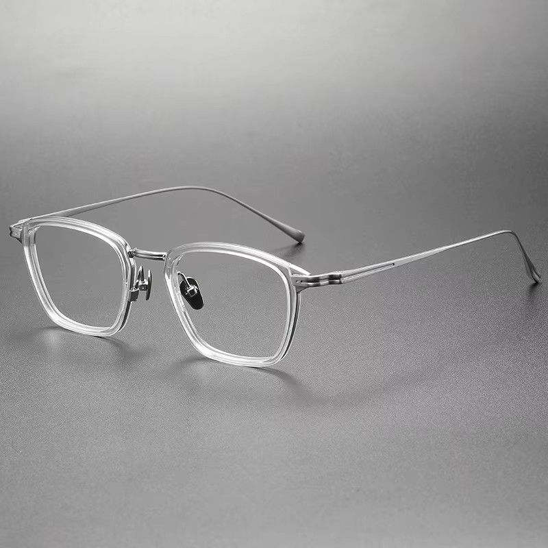 Men'S Fashion Glasses 2026 - 2026 moda confortável puro titânio quadrado