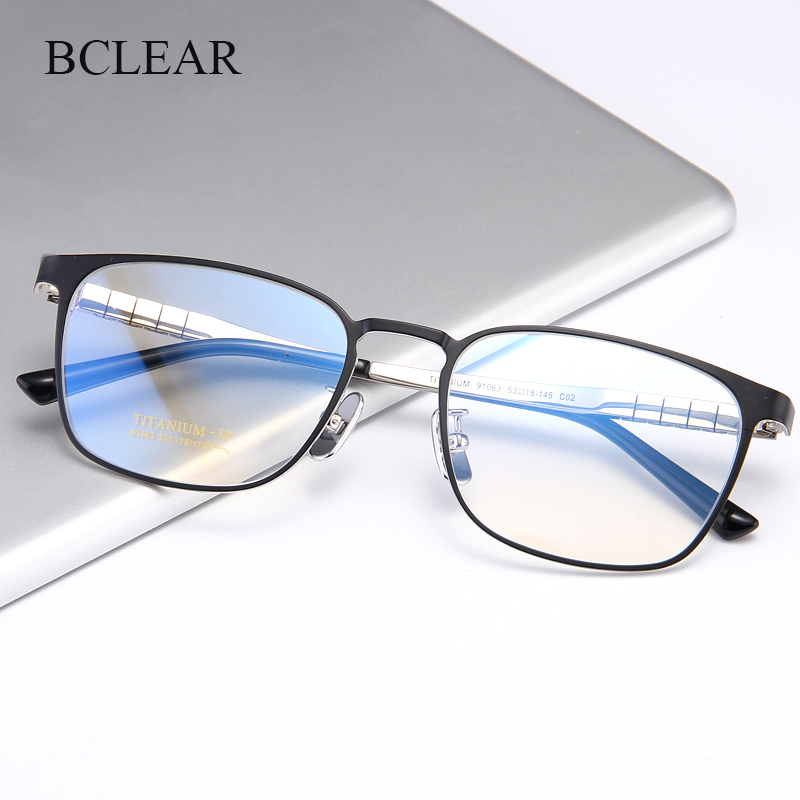 Men'S Fashion Glasses 2026 - Armação de Óculos BCLEAR de Titânio