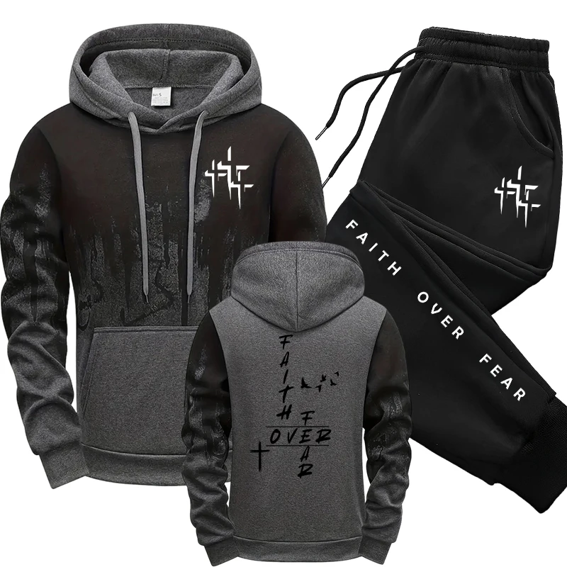Men'S Fashion Outfits - Conjunto de Agasalho Masculino 2 Peças: