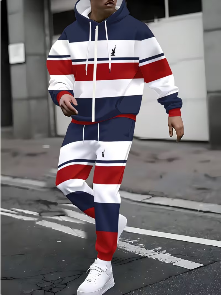 Jacket Mens Fashion - Conjunto de Moletom Masculino com Zíper,