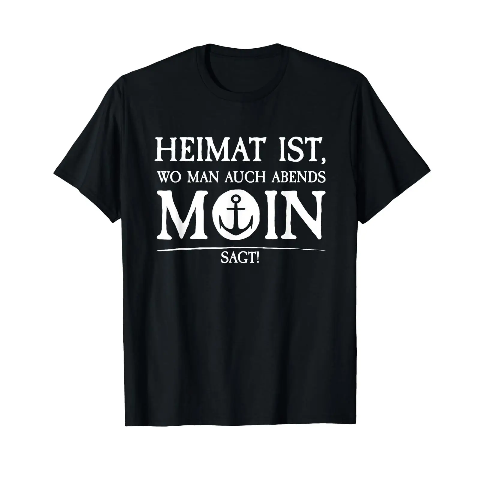 Men'S Fashion Hamburg - Camiseta Unissex Preta Vintage Lavada Ligeiramente