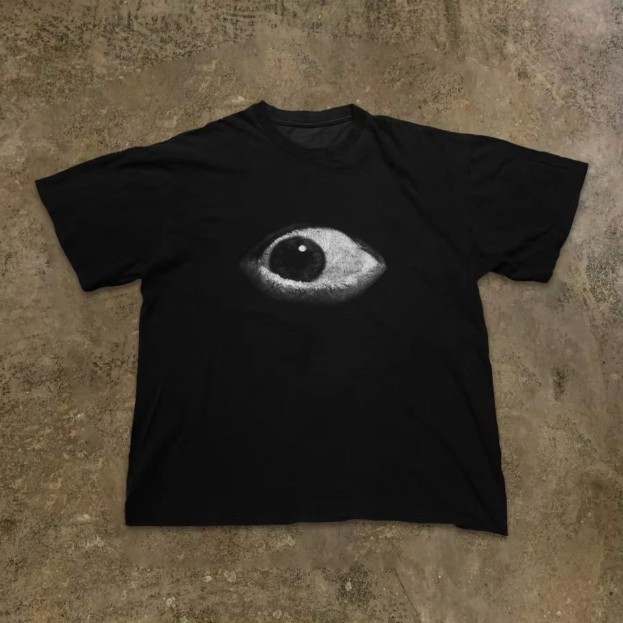 Men'S Fashion Glasses 2026 - Camisetas de Manga Curta com Estampa
