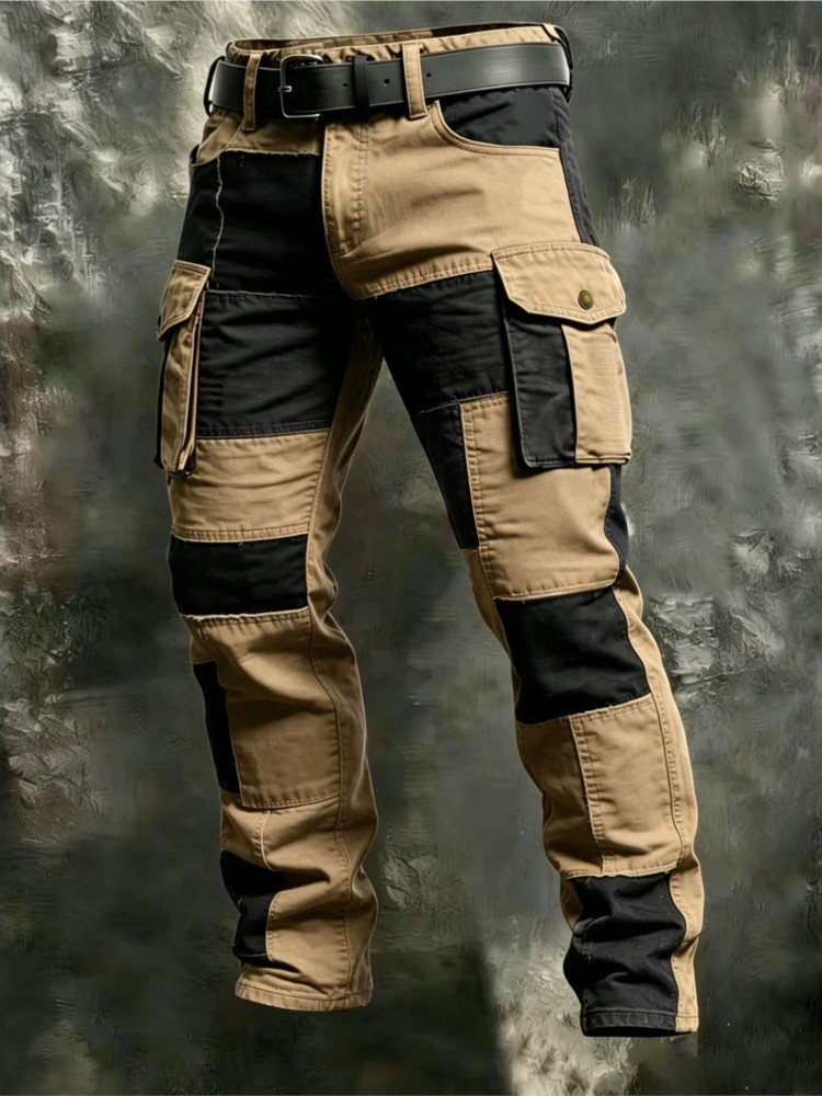 Calças Cargo Masculinas de Alg - Men'S Fashion Khaki Pants avaliação e preço
