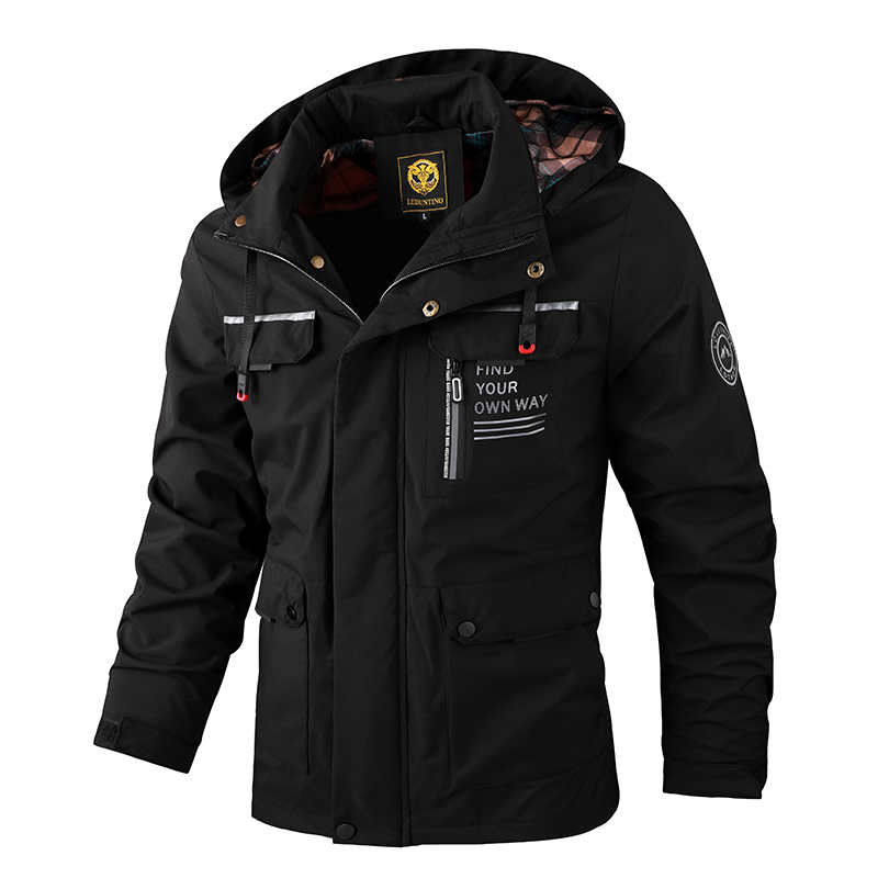 Moda masculina casual blusão c - Men'S Fashion Light Jacket avaliação e preço