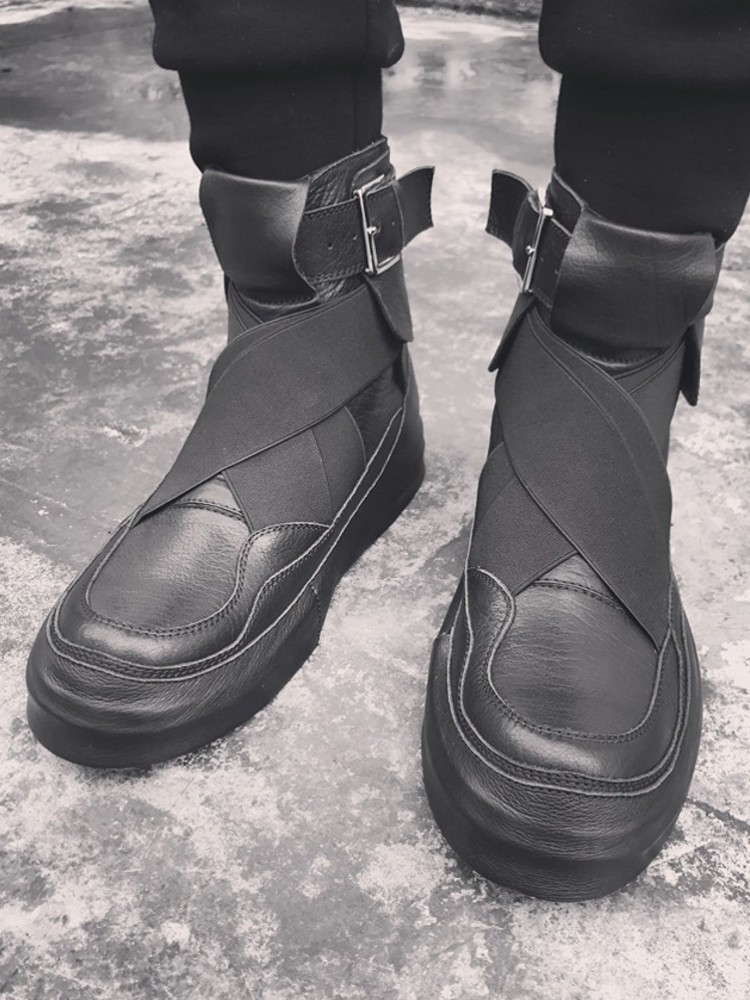 Moda artesanal masculina retal - Men'S Fashion Footwear avaliação e preço