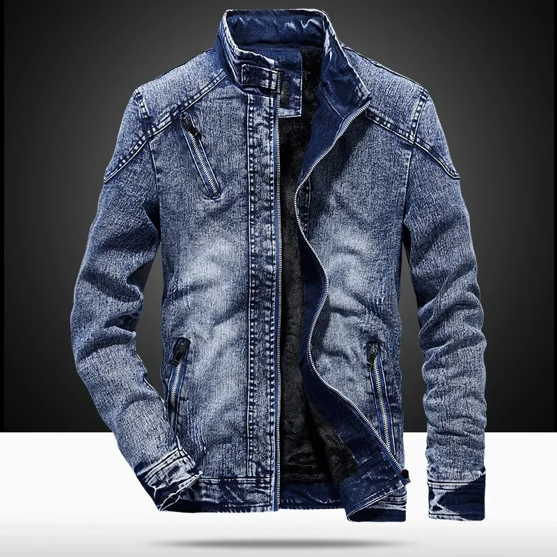Jaqueta jeans masculina moda c - Men'S Fashion Light Jacket avaliação e preço