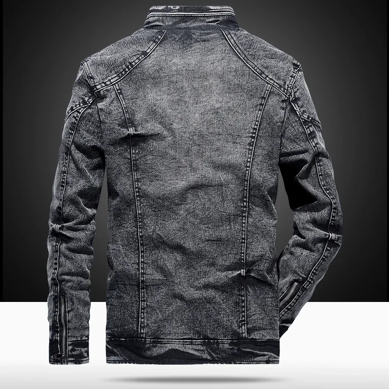 Jaqueta jeans masculina moda c - Men'S Fashion Light Jacket avaliação e preço