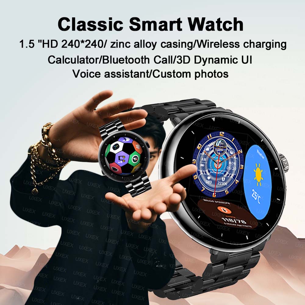 Moda feminina smartwatch 1.5 P - Men'S Fashion App avaliação e preço