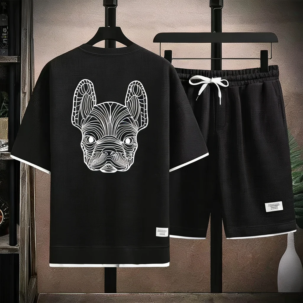 Conjunto de camiseta e shorts  - Queer Men'S Fashion avaliação e preço