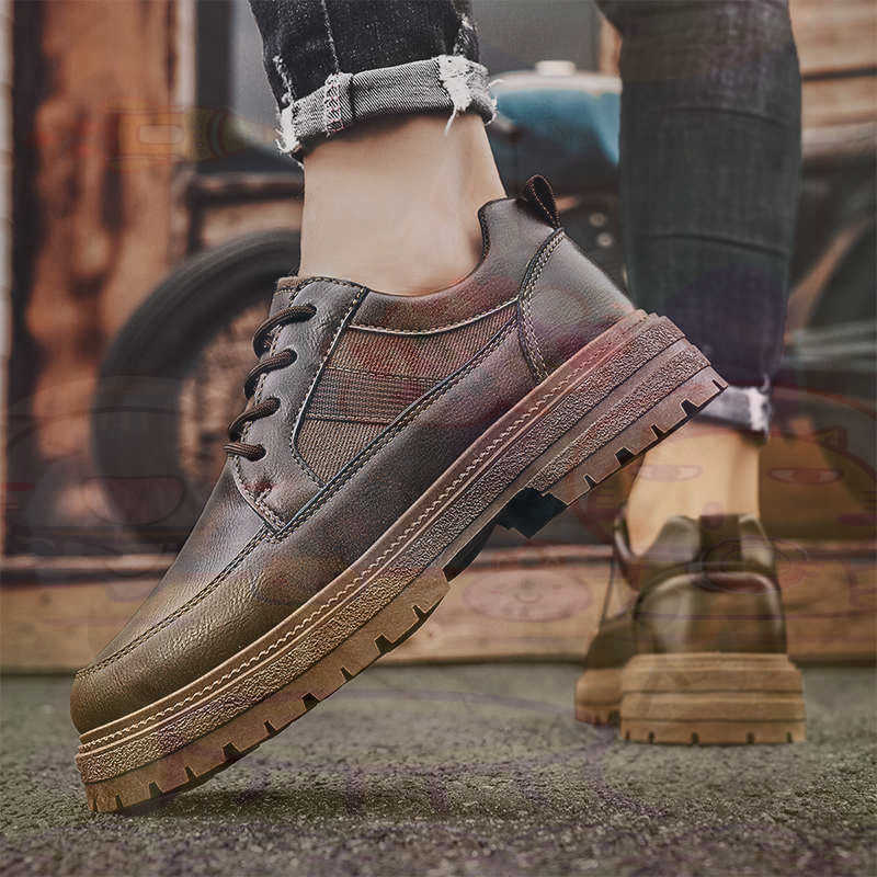 Escuro natural couro moda form - Men'S Fashion Outfit Ideas avaliação e preço