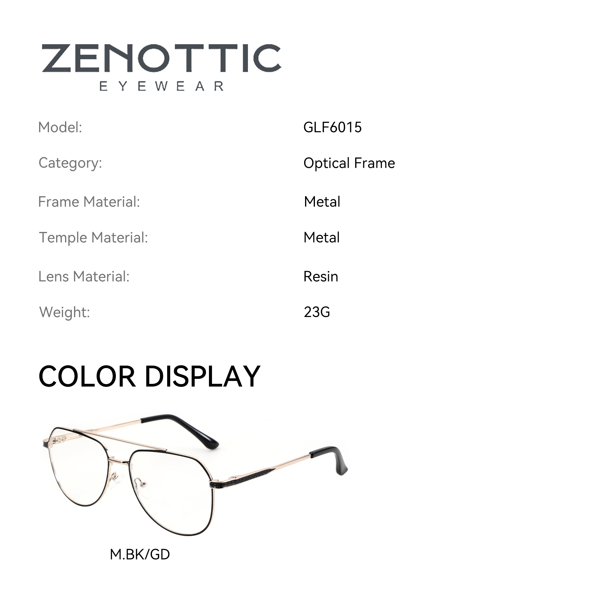 Óculos de Grau Aviador ZENOTTI - Men'S Fashion Glasses 2026 avaliação e preço