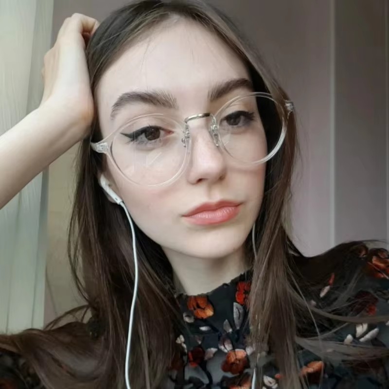 Moda transparente óculos redon - Men'S Fashion Glasses 2026 avaliação e preço