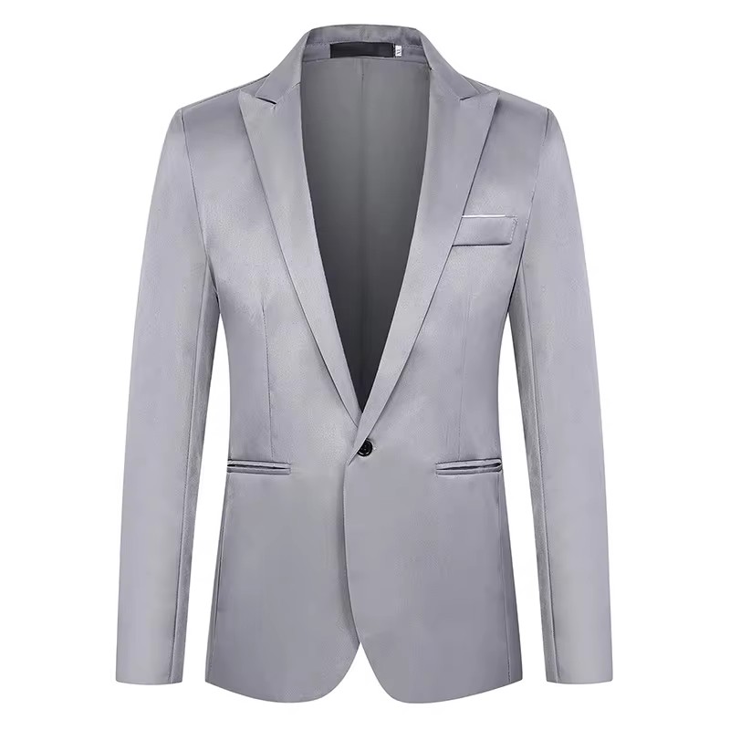 Blazer de manga comprida monoc - Men'S Fashion Light Jacket avaliação e preço