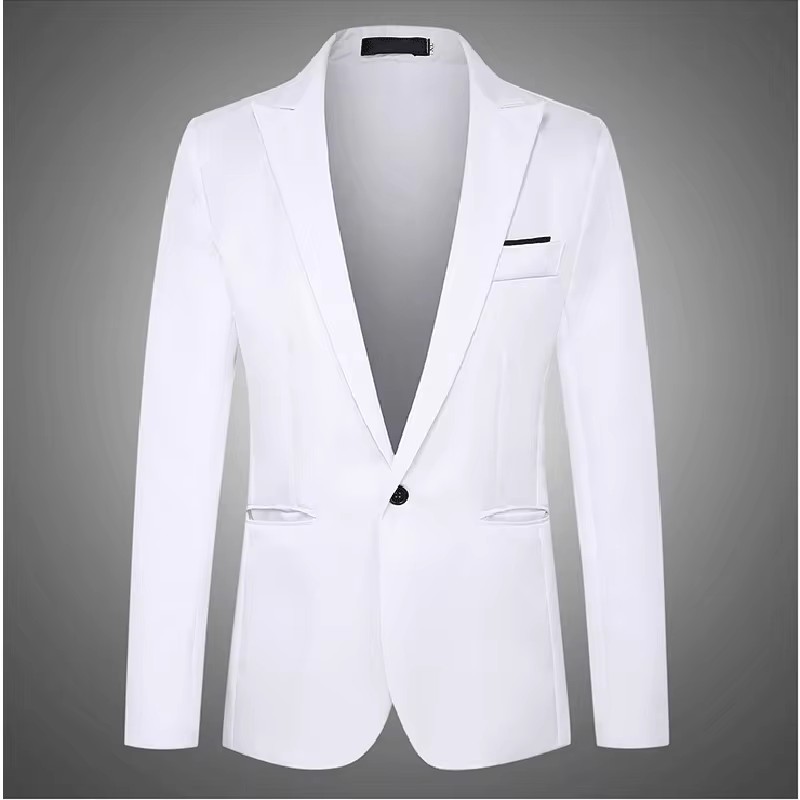 Blazer de manga comprida monoc - Men'S Fashion Light Jacket avaliação e preço