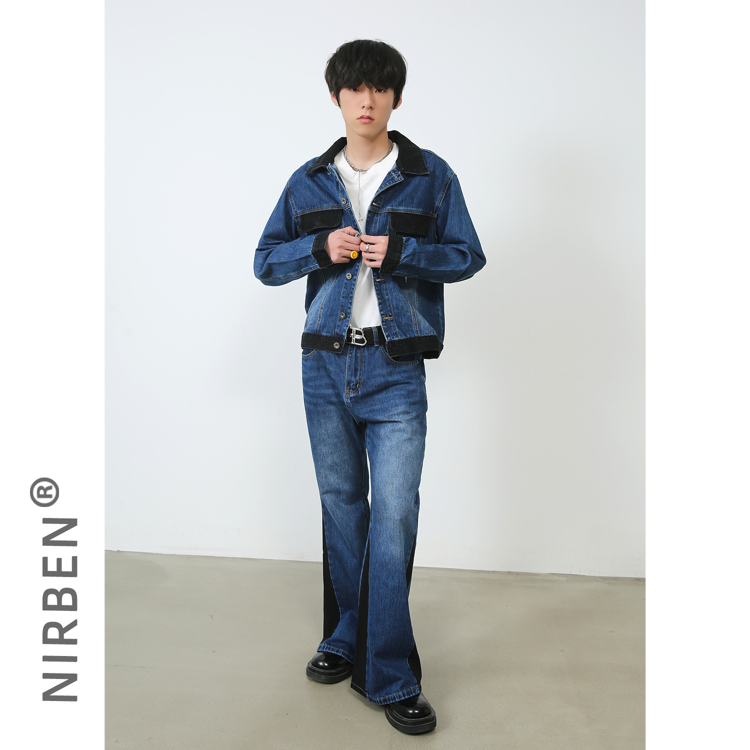 Conjunto de Jaqueta de Denim M - Jacket Mens Fashion avaliação e preço