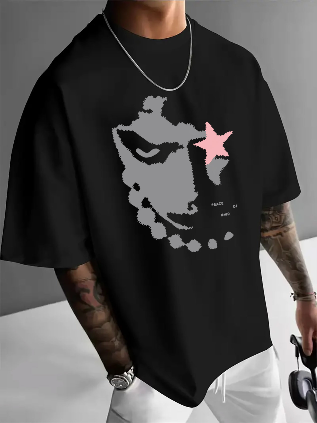 Camiseta Casual Masculina com  - Men'S Fashion App avaliação e preço